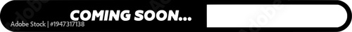 Coming Soon Loading Bar Progress Indicator UI Vector Icon