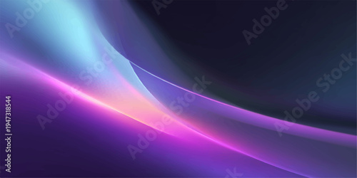 An abstract blue background design featuring glowing purple waves and flowing digital lines creates a motion texture of energy and light in this fractal art wallpaper