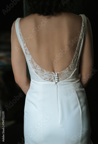 woman in wedding dress