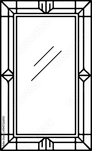 Art deco style frame