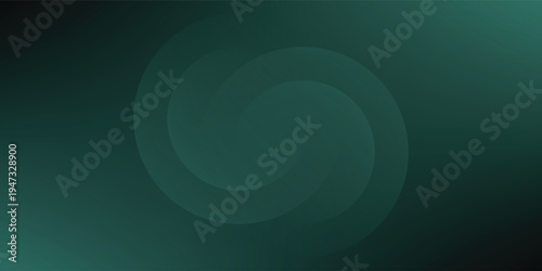 A dark green background with smooth, overlapping circles. The background is green with a gradient texture, creating a modern, abstract style. Minimal abstract circles vector gradient background