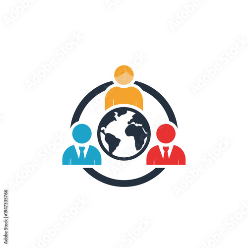 Global teamwork and international business collaboration.