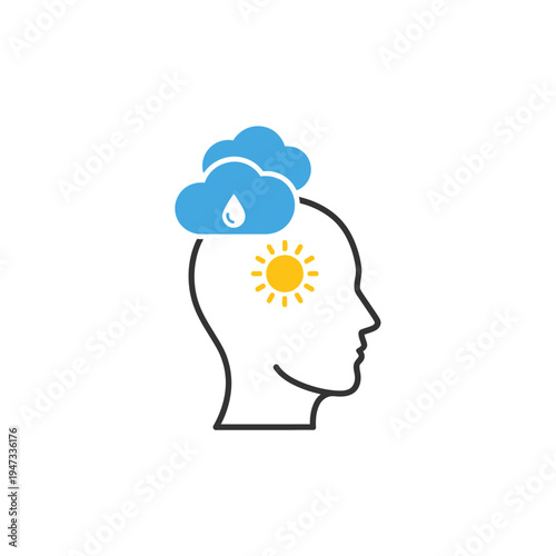 A creative mind with sunny and rainy thoughts.