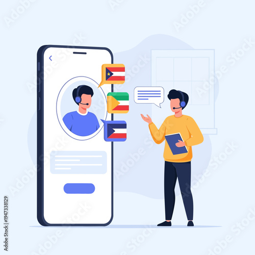 Online Language Learning App with Tutor and Student