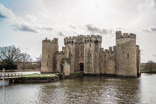 Bodiam Castle in East Sussex, UK