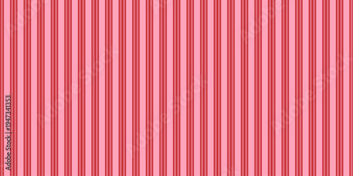 Seamless pink and red vertical stripe pattern with a soft retro look. Repeating striped background for fabric, wallpaper, wrapping paper, textiles, stationery, packaging, and surface prints.