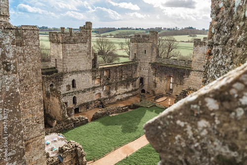 Bodiam Castle in East Sussex, UK