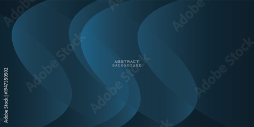 Premium blue abstract background concept with luxury geometric dark shapes. Exclusive cool art wallpaper design.
