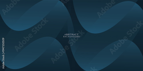 Premium blue abstract background concept with luxury geometric dark shapes. Exclusive cool art wallpaper design.