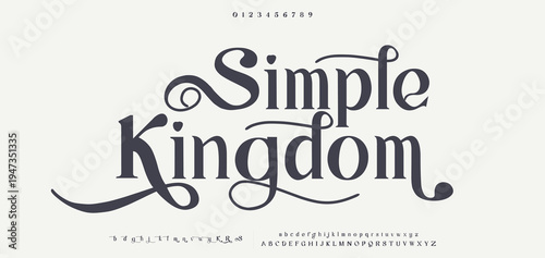 Simple Kingdom Whimsical Decorative Serif Font Vector for Playful Editorial and Branding Use