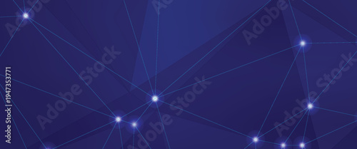 Low Poly Background on Dark Blue Gradient – Modern, Geometric, and Minimalist Abstract Design for Digital Art, 3D Modeling, Wallpapers, and Futuristic Graphics