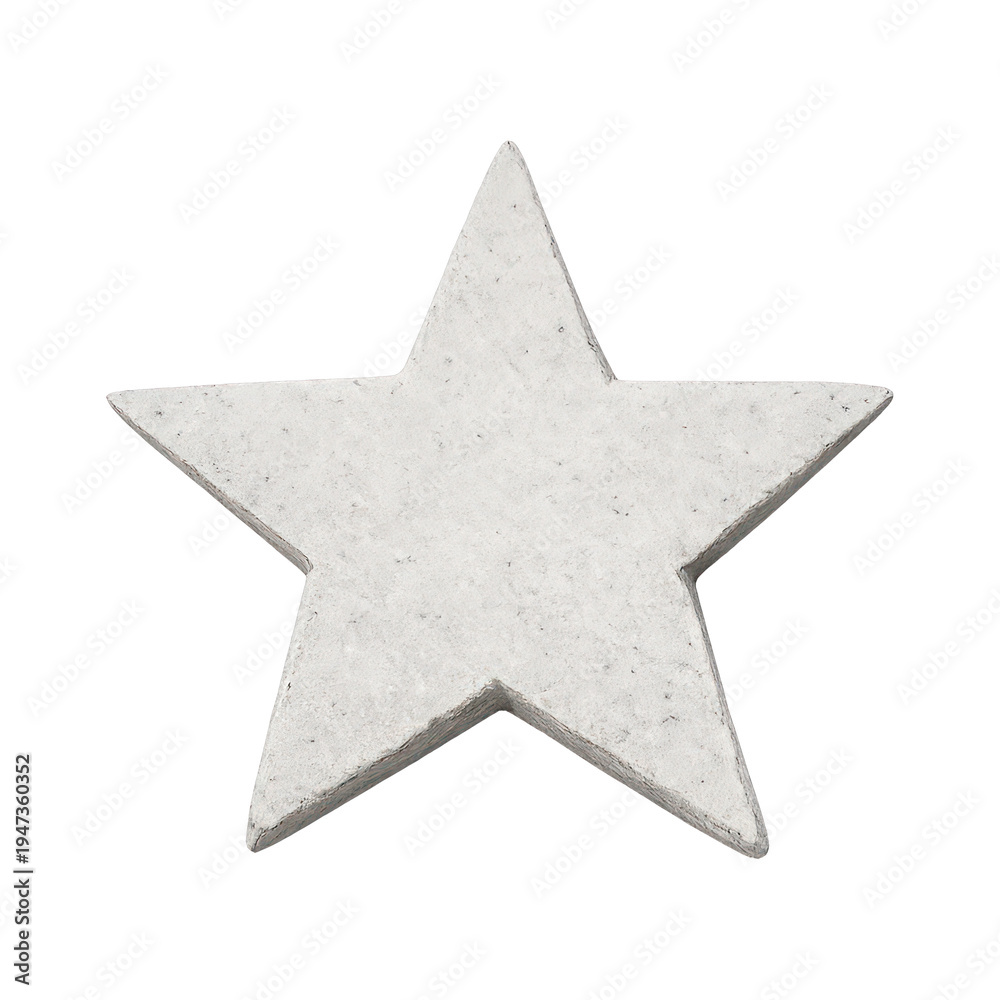 Obraz premium PNG Textured white star shape