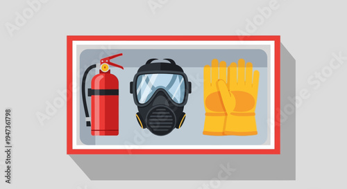 Fire Safety Equipment Box.