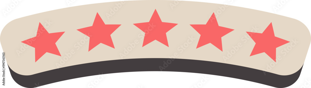 Fototapeta premium Five Star Rating Feedback