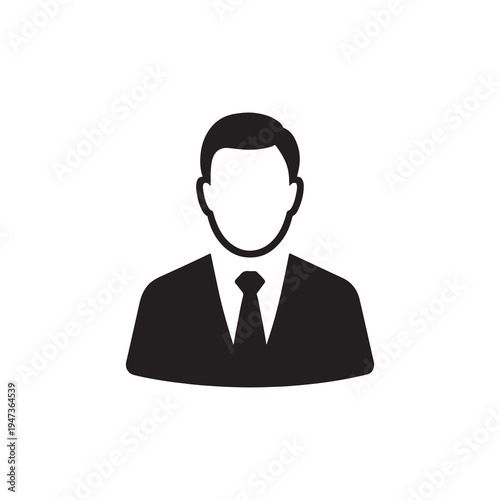 Businessman icon with headset vector illustration for call center and customer support