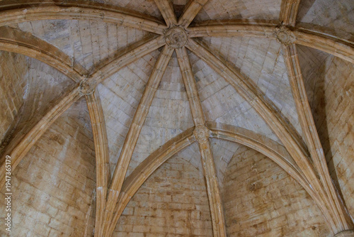 Foto Estremoz Castle Inn gothic vaulted ceiling architecture in Portugal