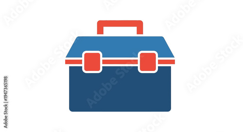 Blue Metal Lunch Box.