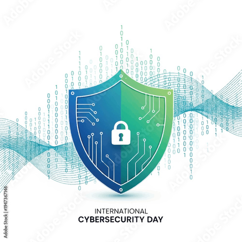 Shield Emblem Representing Global Cybersecurity and Digital Protection Concepts.