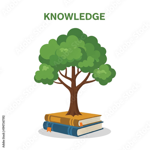 Knowledge Emerges as a Tree of Learning Rooted in Books and Bright Growth.
