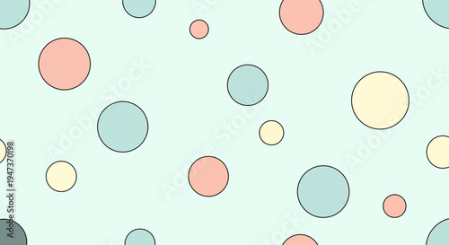 Soft pastel polka dots pattern with a subtle and calming aesthetic for backgrounds