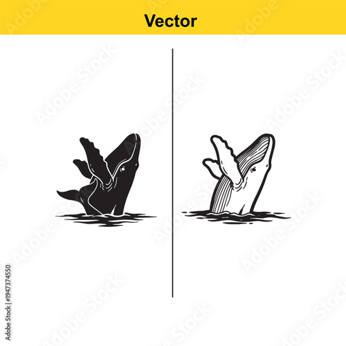 A black and white line art illustration of a professional cowboy riding a bucking rodeo bull