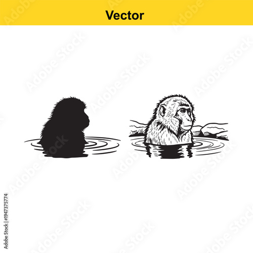 A stylized vector illustration of a cowgirl riding a bucking bull during a professional rodeo show