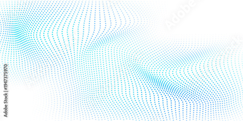 Digital technology speed connect white background, cyber nano information, abstract communication, Ai big data, blue line dot illustration 3d