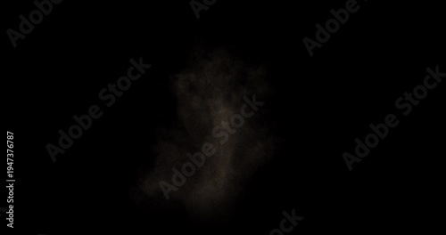 Realistic Ground Bullet Impact with Dust Explosion Cinematic Gunshot Effect