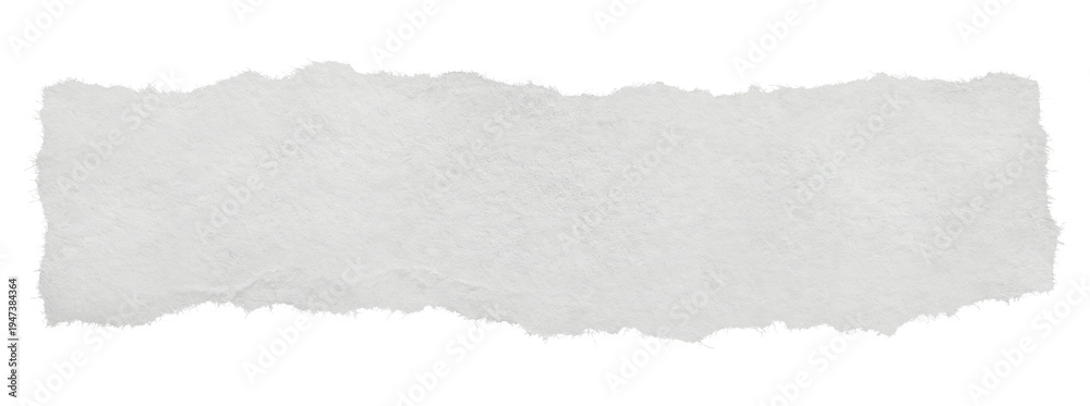 Naklejka premium Torn piece of gray paper isolated on transparent background for design