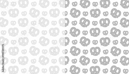 doodle pretzel pattern. doodle bread slice pattern background. loaf bakery pattern. Minimal Doodle Vector Texture pretzel pattern