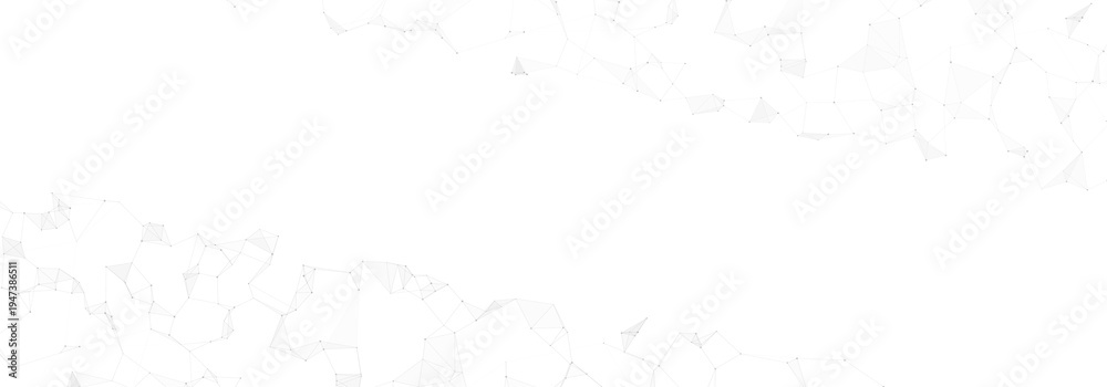 Obraz premium Abstract plexus background with connecting dots and lines