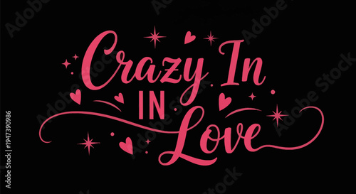 Crazy in love text design