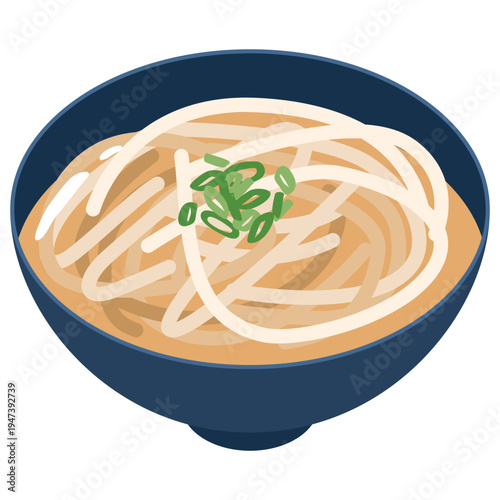うどんのシンプルなイラスト素材