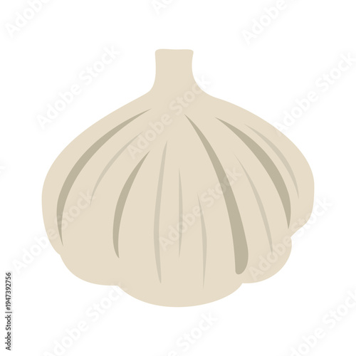 「にんにく」野菜・食材のシンプルなイラスト素材