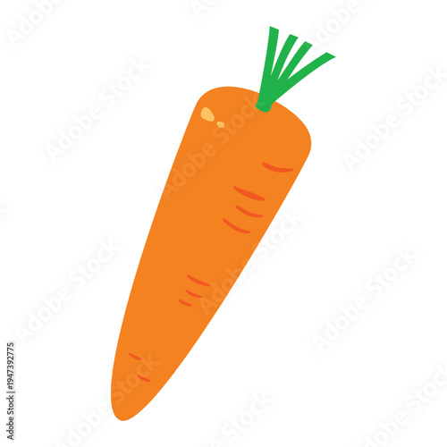 「人参」野菜・食材のシンプルなイラスト素材