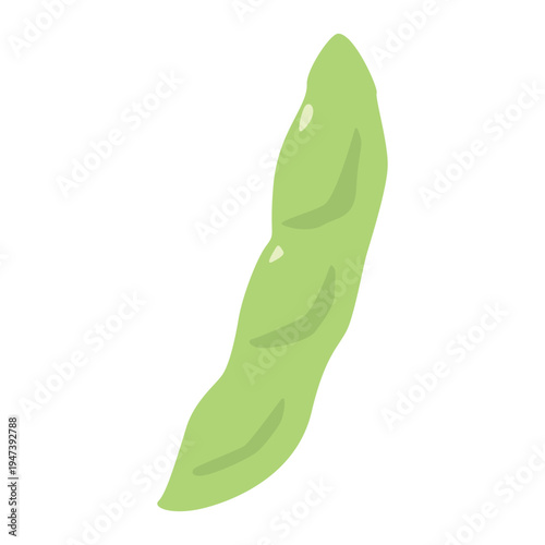 「枝豆」野菜・食材のシンプルなイラスト素材