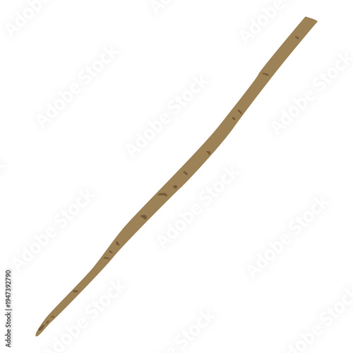 「ごぼう」野菜・食材のシンプルなイラスト素材