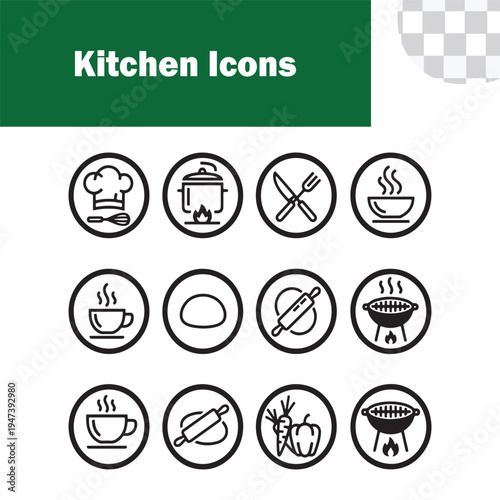 Kitchen Cooking & Baking Icons