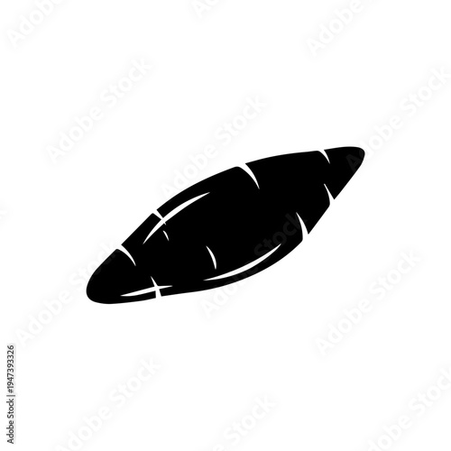 Black futuristic flying saucer icon with glowing lines