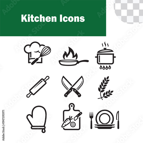 Kitchen Cooking & Baking Icons