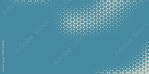 Triangle Vector Abstract Geometric Technology Background. Halftone Triangular Retro 80s Simple Pattern. Minimal Style Dynamic Tech Wallpaper