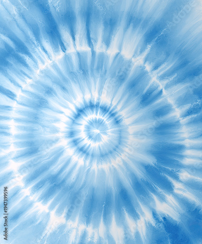 Abstract light blue tie-dye swirl pattern