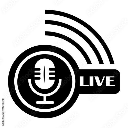 broadcast Solid icon