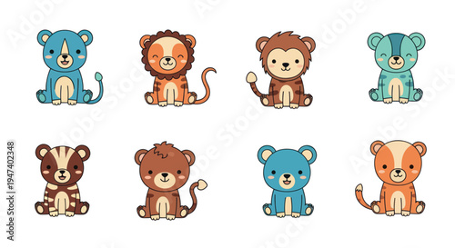 Cartoon animals collection