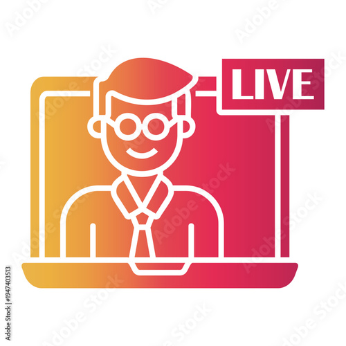 broadcast Gradient icon