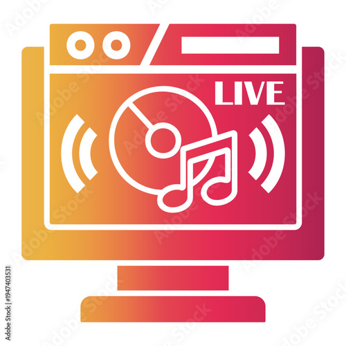 broadcast Gradient icon