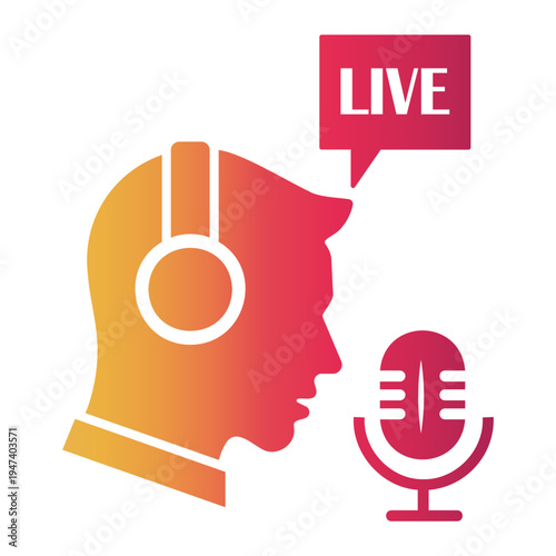 broadcast Gradient icon