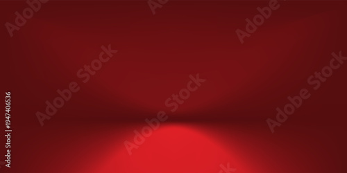 Luxury dark red studio background with elegant lighting effects and floor reflection for premium product presentation, automotive display, stage performance, and minimalist abstract wallpaper.
