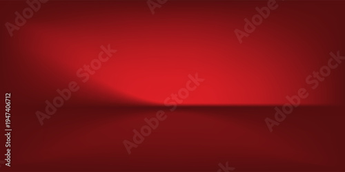 Luxury dark red studio background with elegant lighting effects and floor reflection for premium product presentation, automotive display, stage performance, and minimalist abstract wallpaper.