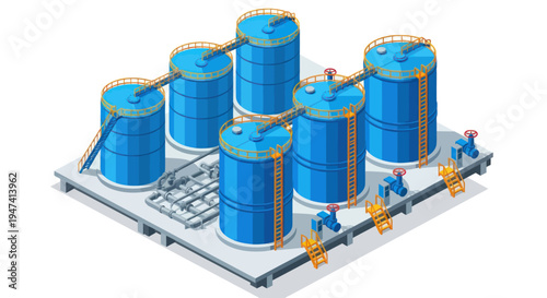 Industrial Storage Tanks Facility.